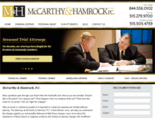 Tablet Screenshot of mccarthyhamrock.com